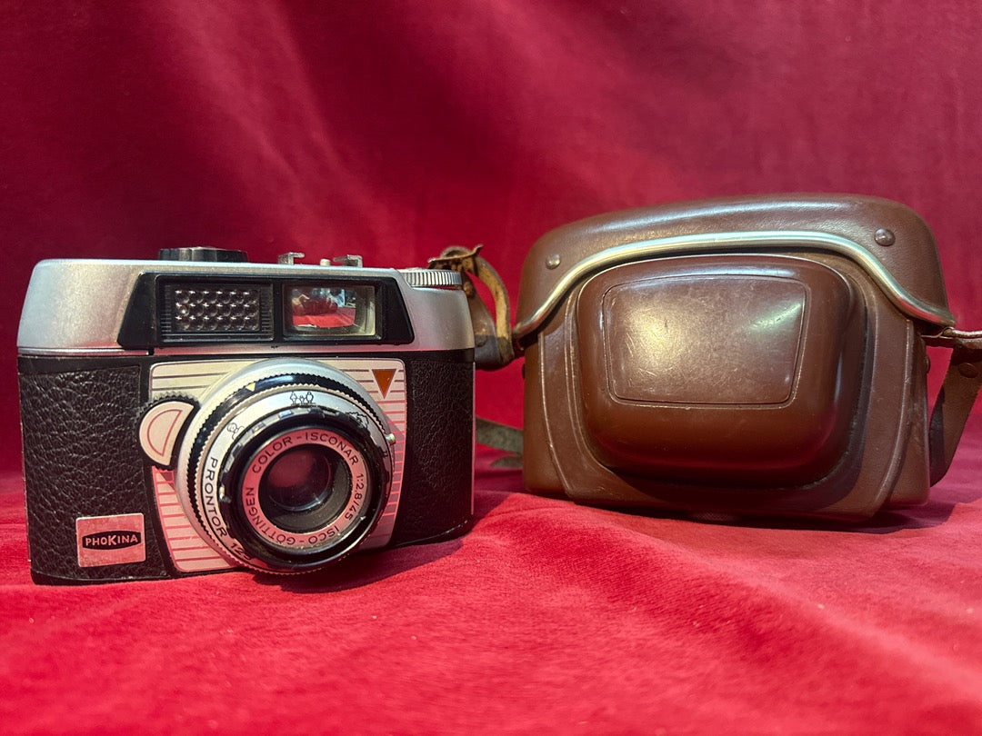 Appareil photo argentique Phokina Prontor Isoconar avec étui