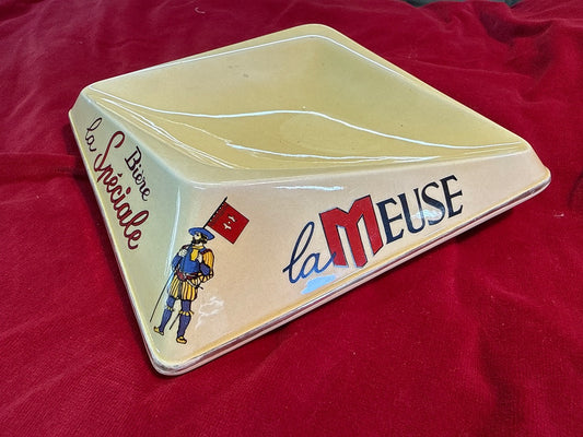 Cendrier – La Meuse – Vintage – Céramique Crème