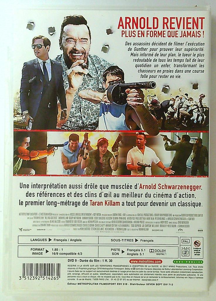 Dvd Killing Gunther Arnold Schwarzenegger Metropolitan