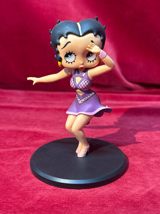 Figurine Betty Boop danseuse robe violette Fleischer Studios