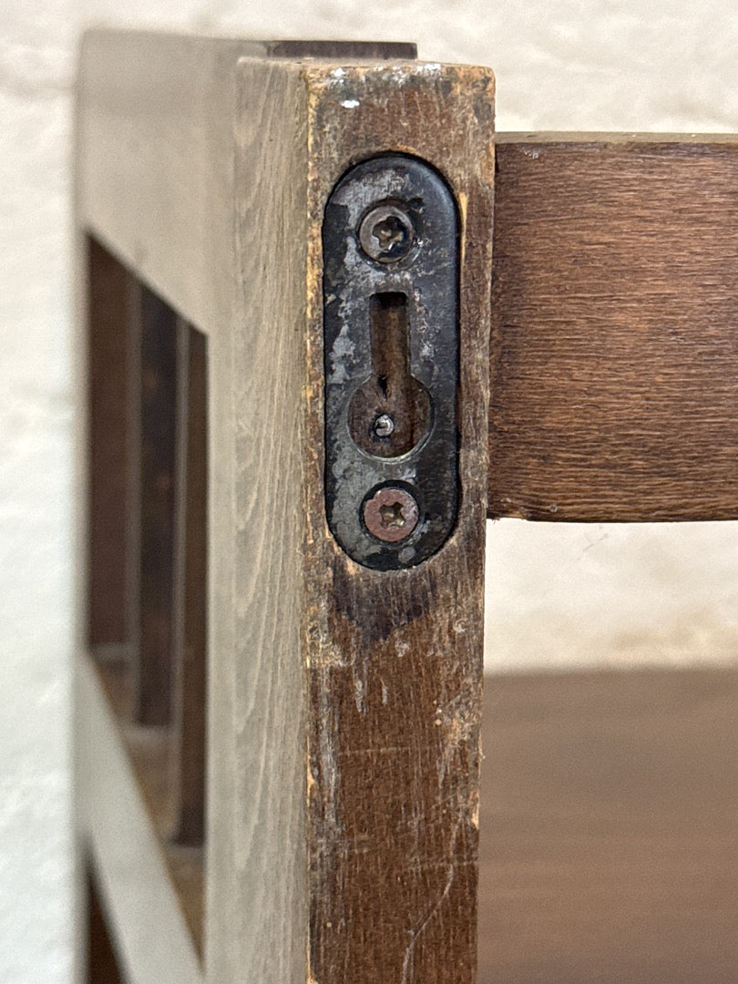 Étagère pliante vintage bois marron – 4 niveaux