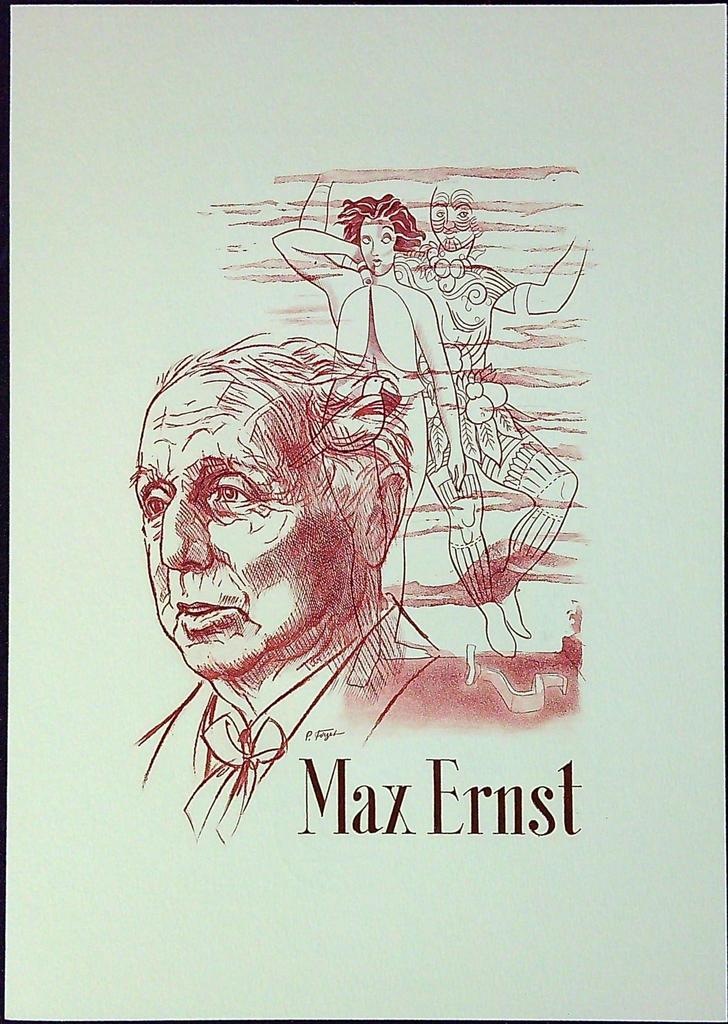 Max Ernst Enveloppe Dépliant Timbre 1er jour Encart Fdc Yvert et Tellier