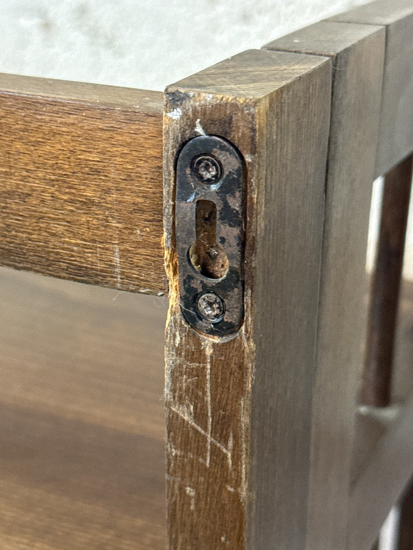 Étagère pliante vintage bois marron – 4 niveaux