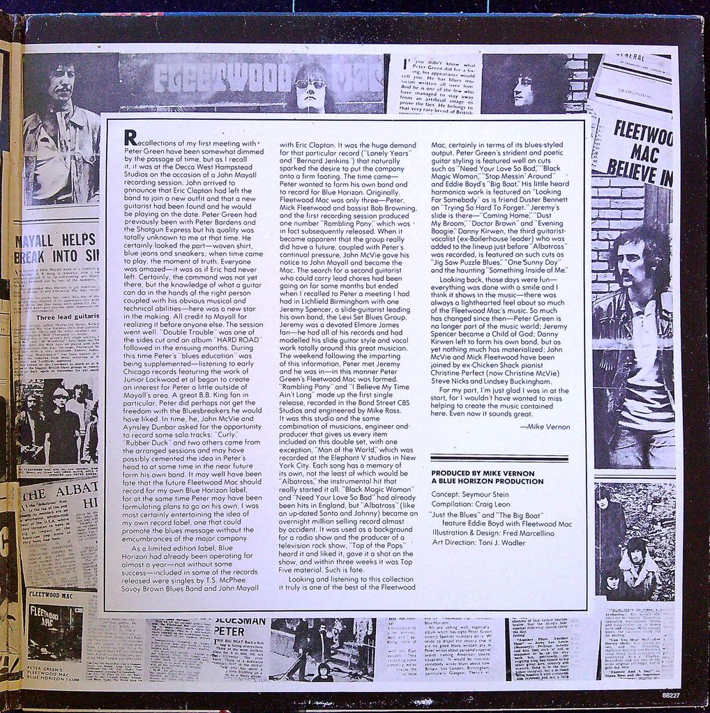 Disque vinyle The History Of Fleetwood Mac Vintage Years Cbs