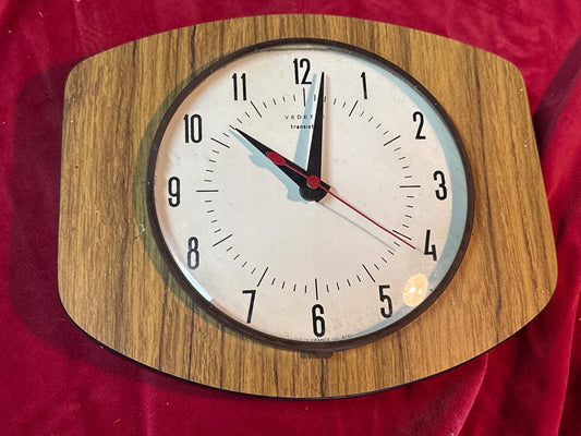 Horloge murale – Vedette – Décoration – Vintage en bois