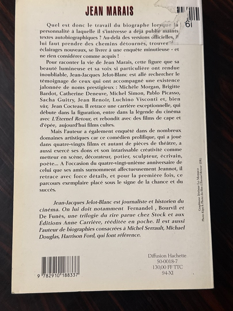 Livre Jean Marais – Jelot-blanc – Biographie – Cinéma