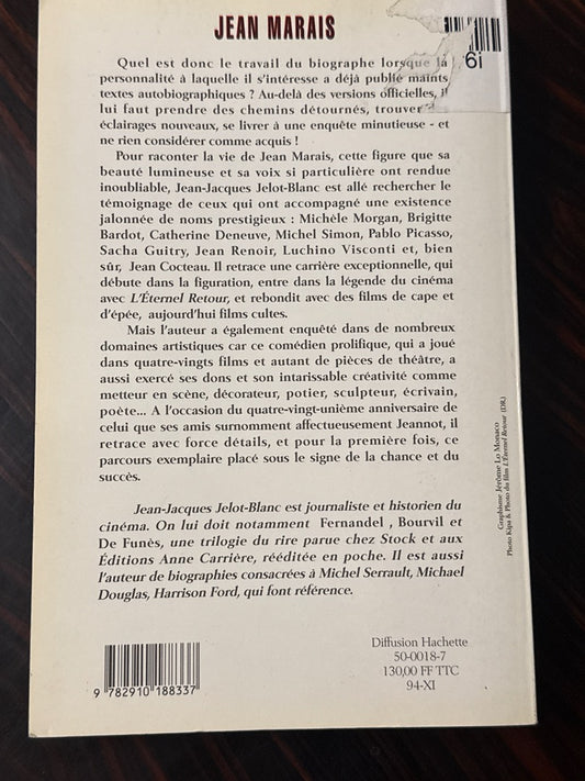 Livre Jean Marais – Jelot-blanc – Biographie – Cinéma
