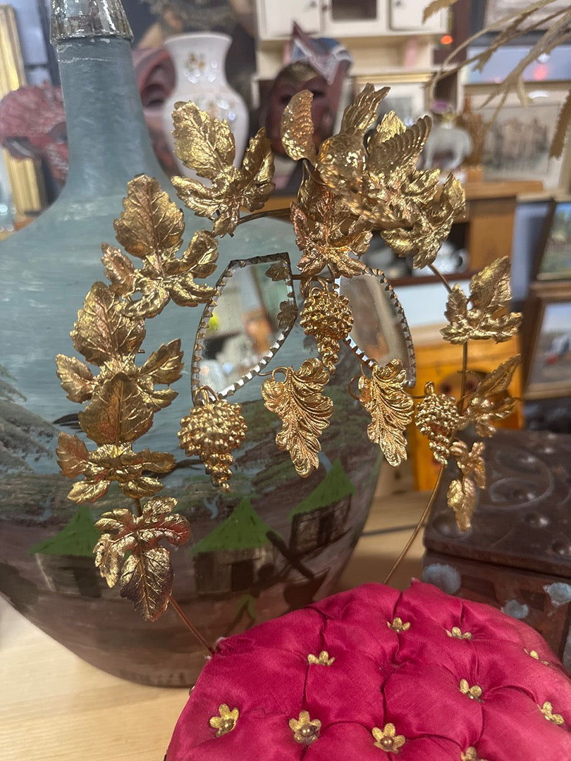 Porte-couronne de mariée – Napoléon Iii – Ornement – Laiton doré