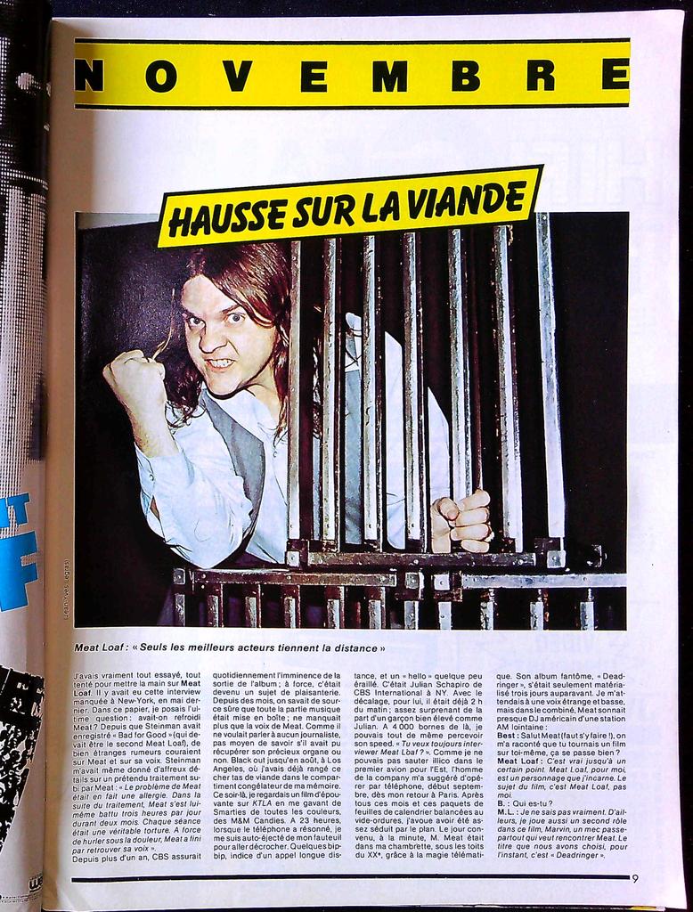 Magazine Best n°160 – Novembre 1981 – Musique Rock The Clash
