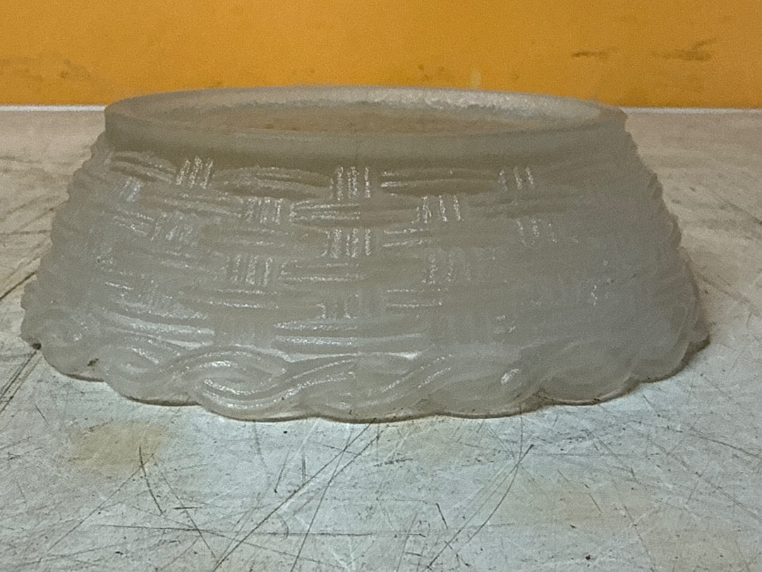 Coquetier – Poule en verre givré