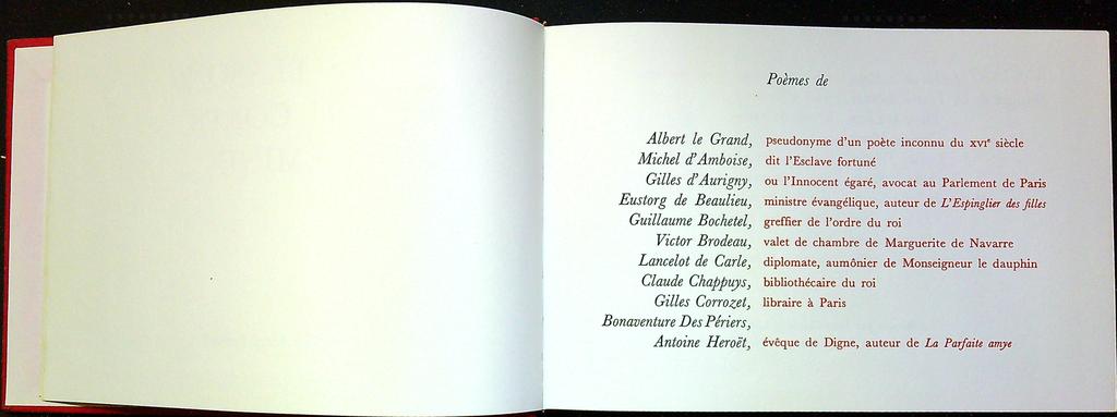 Livre – Les Blasons du corps féminin – Littérature – Poésie