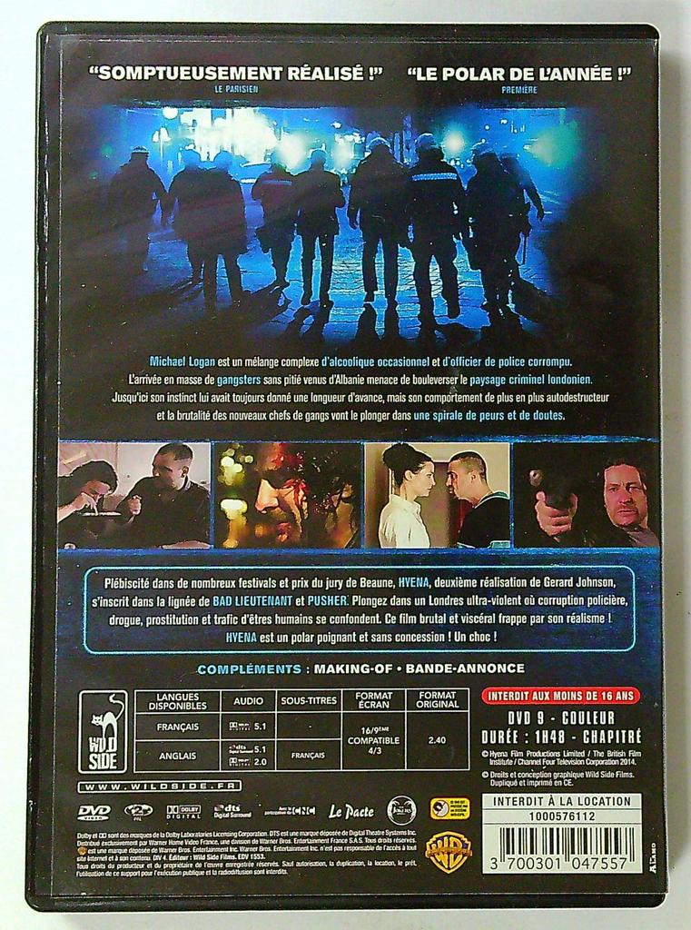 Dvd Hyena polar gerard johnson wild side