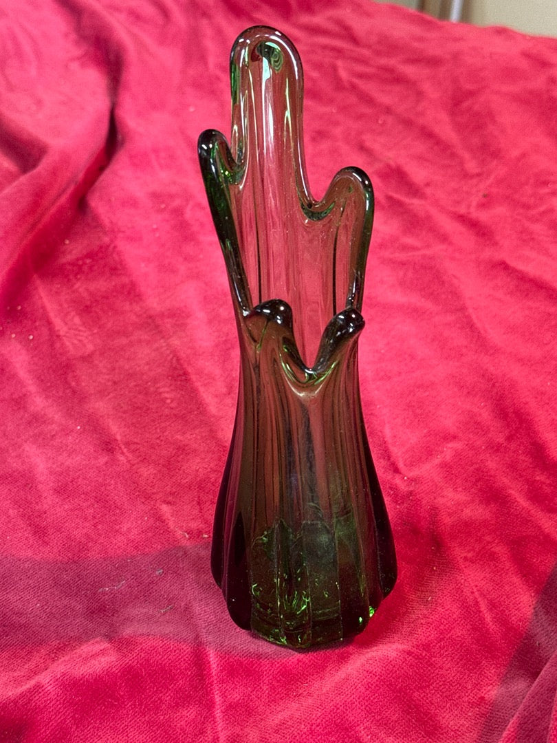 Vase soliflore – Viking Glass – Décoration – Verre vert