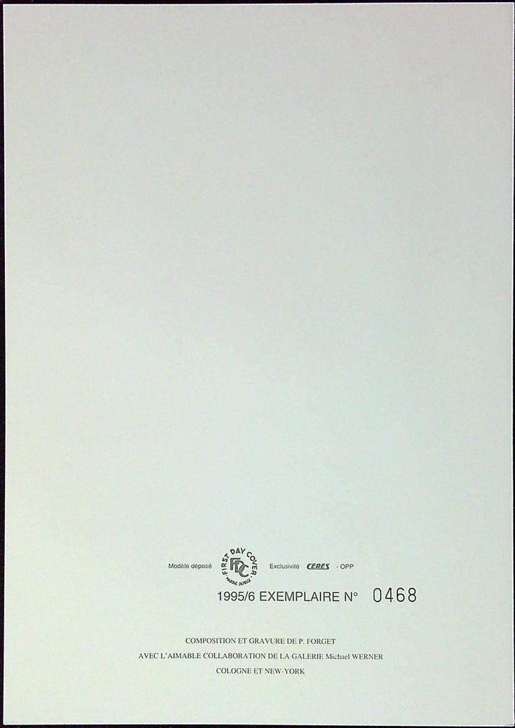Per Kirkeby L'art Contemporain Enveloppe Dépliant Timbre 1er jour Encart Fdc Yvert et Tellier