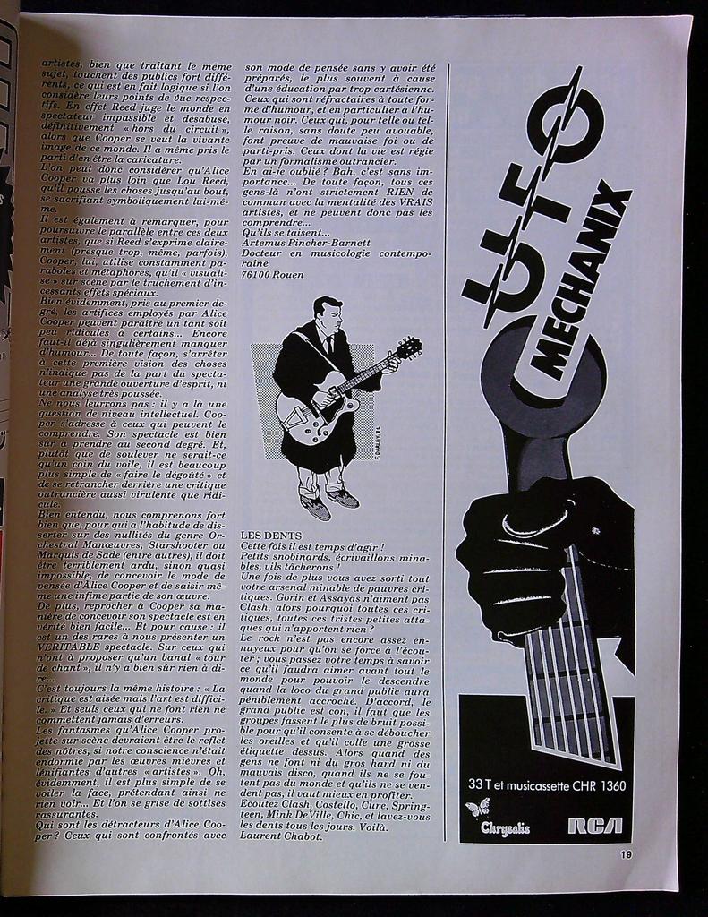 Magazine – Rock & Folk N°182 – Collection – Mars 1982