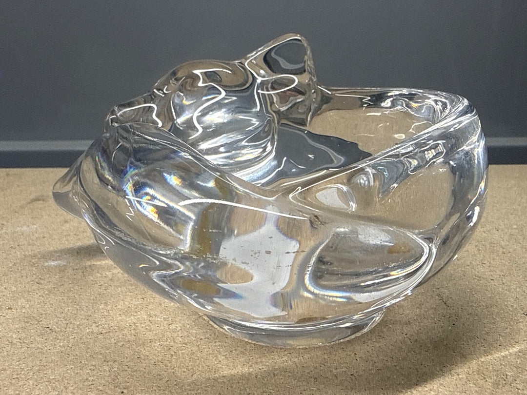 Vide-poche – Art Vanneau – Ornements – Chien Loup Renard en verre