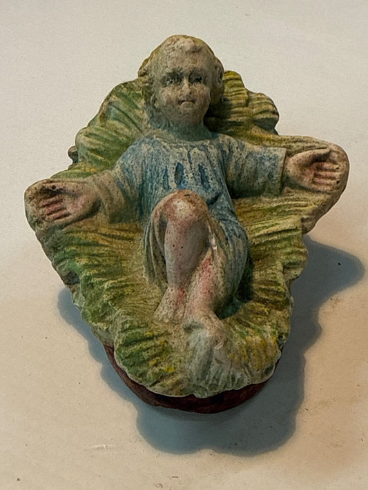 Santon Enfant Jésus – Décoration de Noël – Crèche vintage