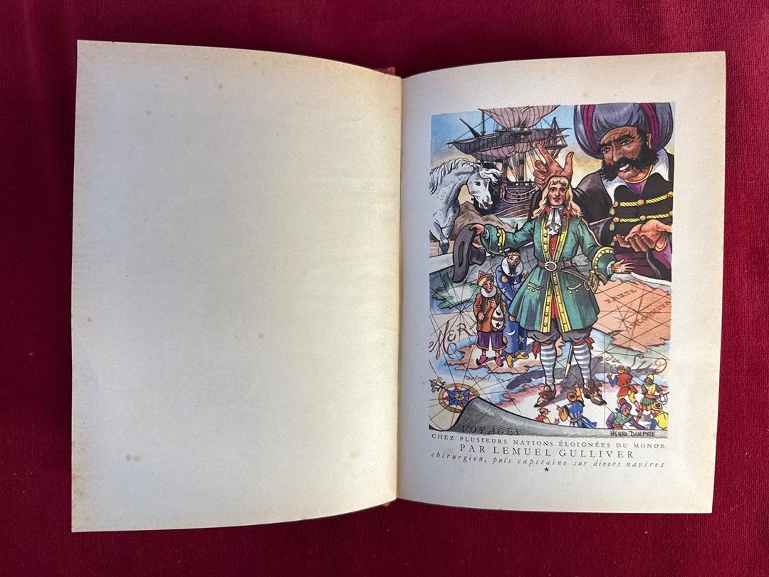 Les Voyages de Gulliver – Swift, Rouge et Or, 1948, illustré H. Dimpre