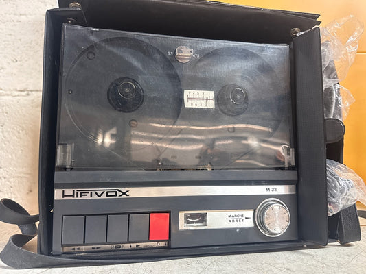 Magnétophone – Hifivox M 38 – Audio – Vintage à bandes avec micro