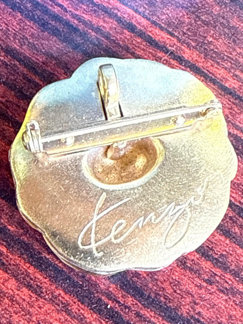 Broche – Kenzo – Broches – Fleur dorée vintage