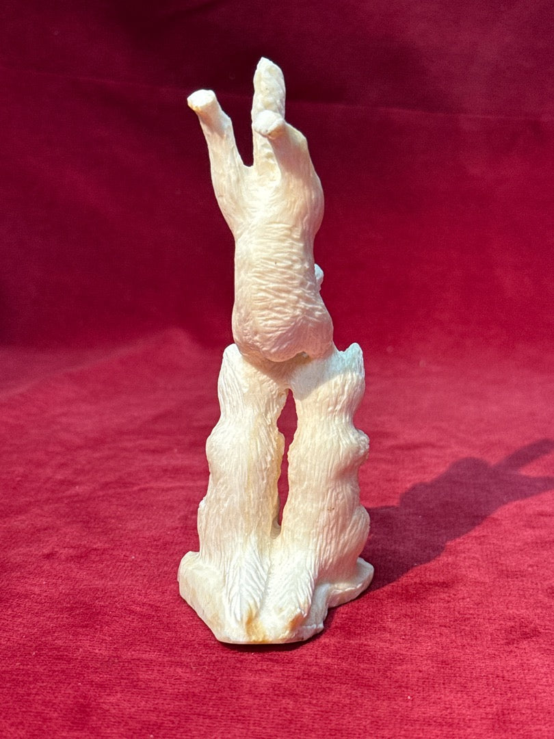 Figurine sculpture Os chats empâtes signée Lechat