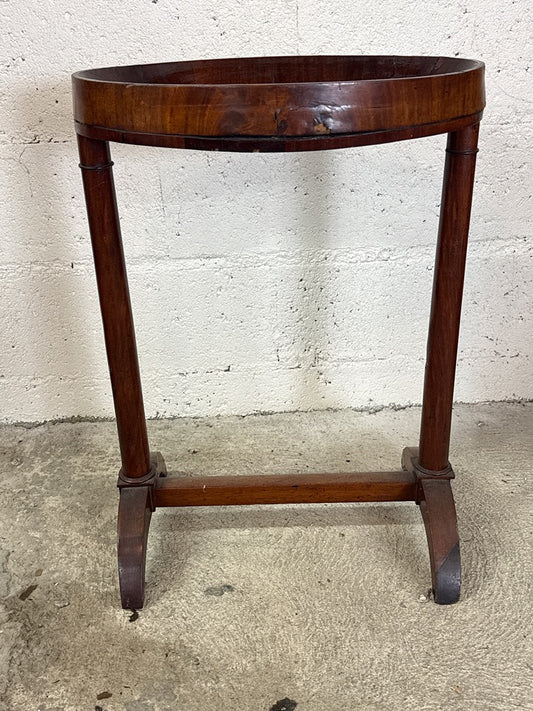 Table d'appoint ovale bois vintage – Meuble ancien