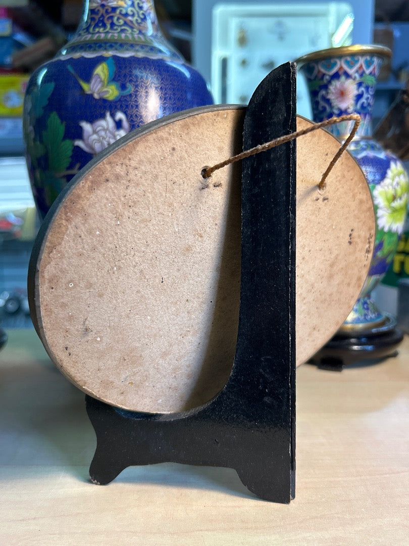 Cadre Ovale Souvenir Notre-dame de Paris Verre Bombé