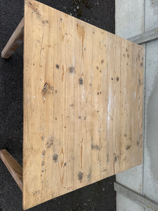 Table de ferme – Vintage – Table – Bois brut rustique