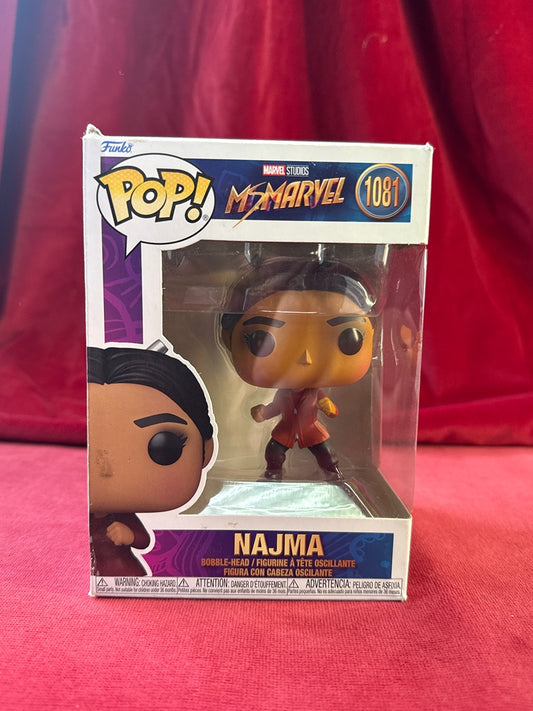 Figurine Funko Pop! Najma n°1081 Ms. Marvel à tête mobile, avec boîte