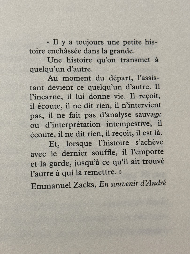 Livre – Martin Winckler - En souvenir d'andré – Littérature