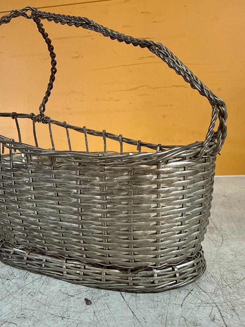 Panier porte-bouteille – Service – Métal argenté