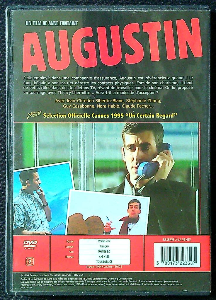 Dvd Film Augustin – Anne Fontaine – Comédie – Cannes 95