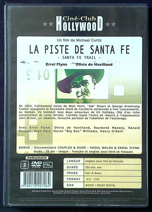 Dvd – La Piste de Santa Fe – Cinéma – Western Errol Flynn