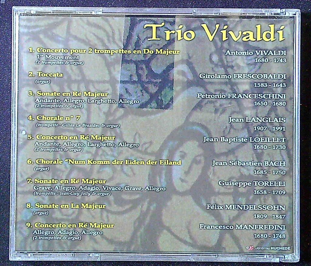 Cd – Trio Vivaldi en Concert – Musique – Trompettes et Orgue