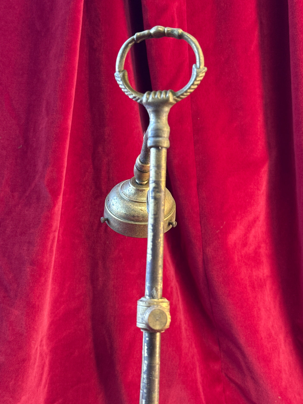 Lampe de bureau col de cygne en métal doré, sans tulipe