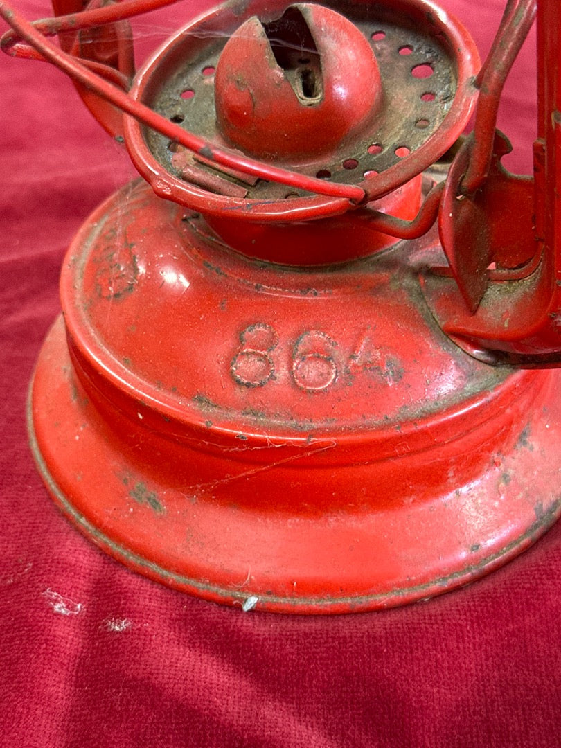 Lanterne tempête – Meva 864 – Luminaire – Vintage métal rouge
