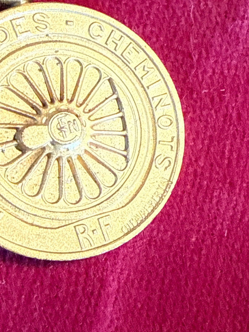 Médaille des Cheminots – Sncf – Collection – Ruban tricolore
