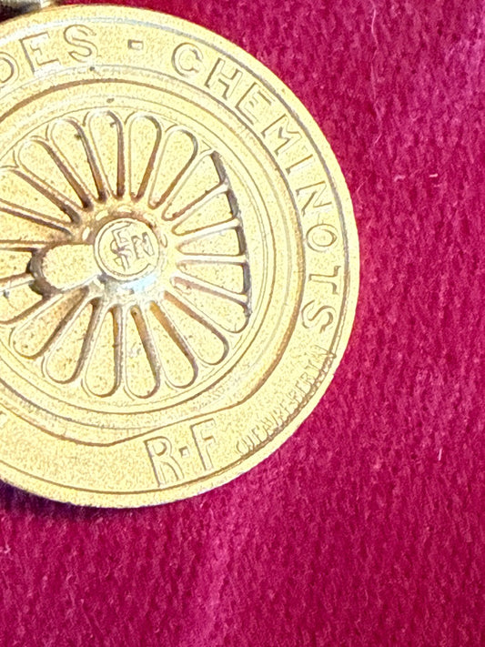 Médaille des Cheminots – Sncf – Collection – Ruban tricolore