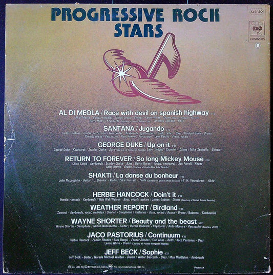 Vinyle Progressive Rock Stars Cbs