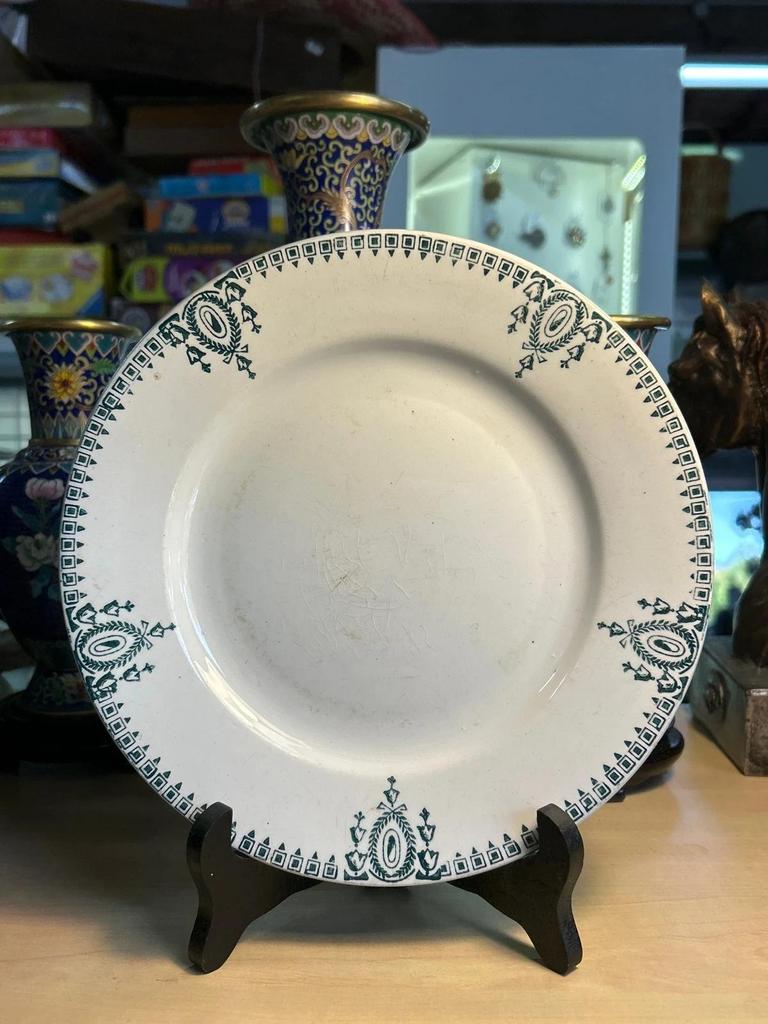 Ensemble de 7 Assiettes Ceranord Céramique du nord St Amand Made in France
