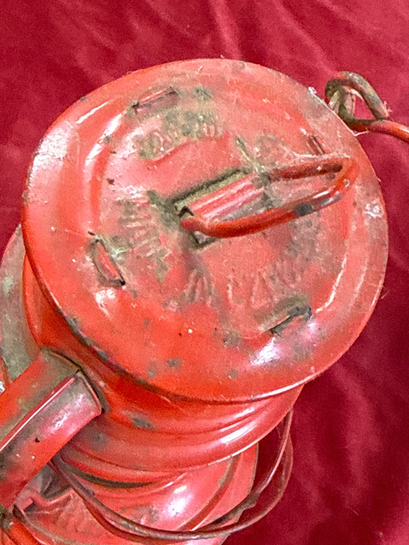 Lanterne tempête – Meva 864 – Luminaire – Vintage métal rouge