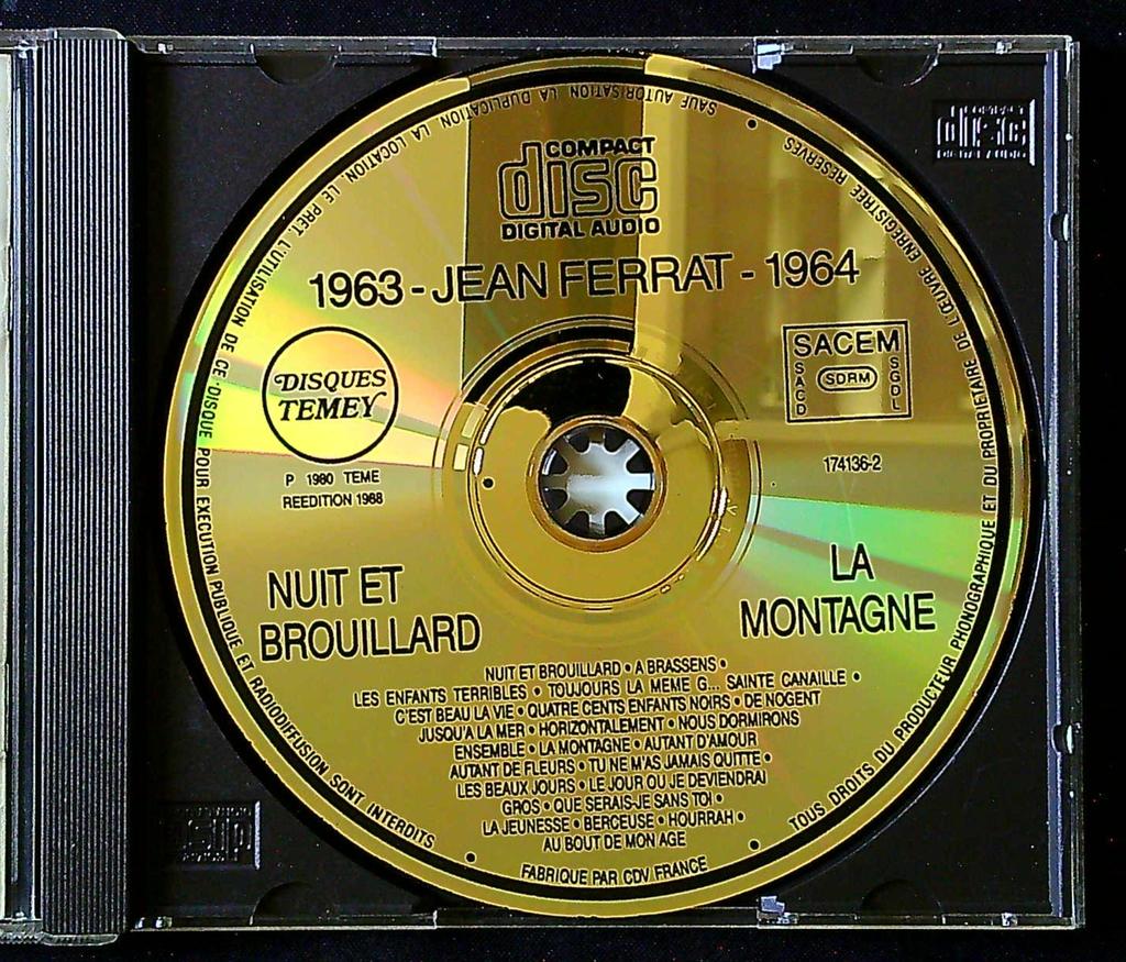 Cd – Jean Ferrat 1963-1964 – Musique – Chanson française