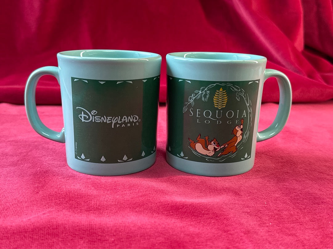 Lot de 2 mugs Disneyland Paris Sequoia Lodge, Tic et Tac
