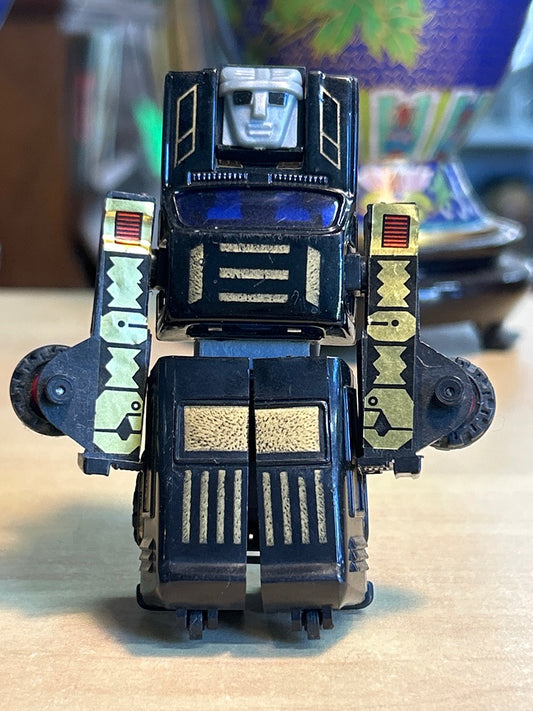 Figurine robot transformable vintage Mc Toy Made in Macau Moto Bot