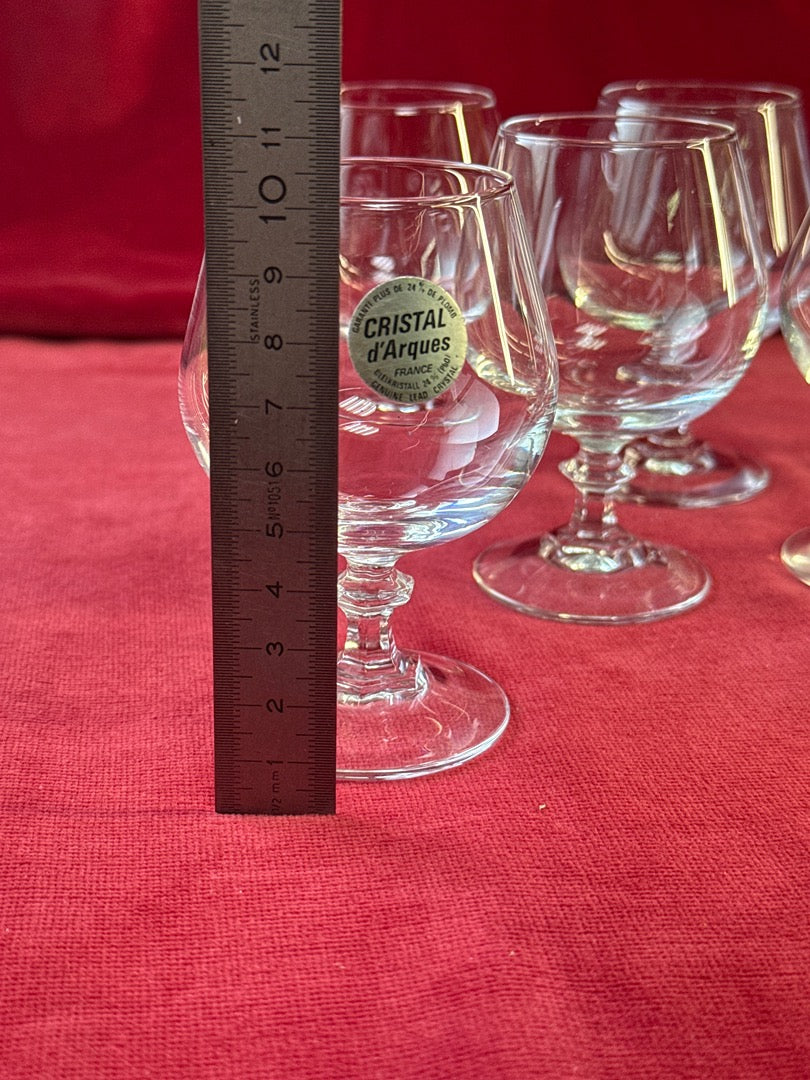 Lot de 6 verres à cognac en cristal Cristal d’Arques
