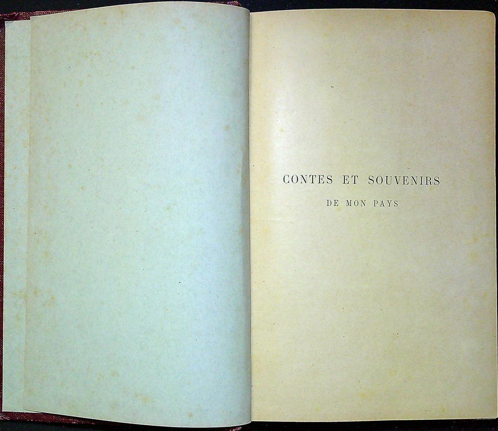 Livre – Albert Cim – Contes et souvenirs de mon pays – Hachette 1913