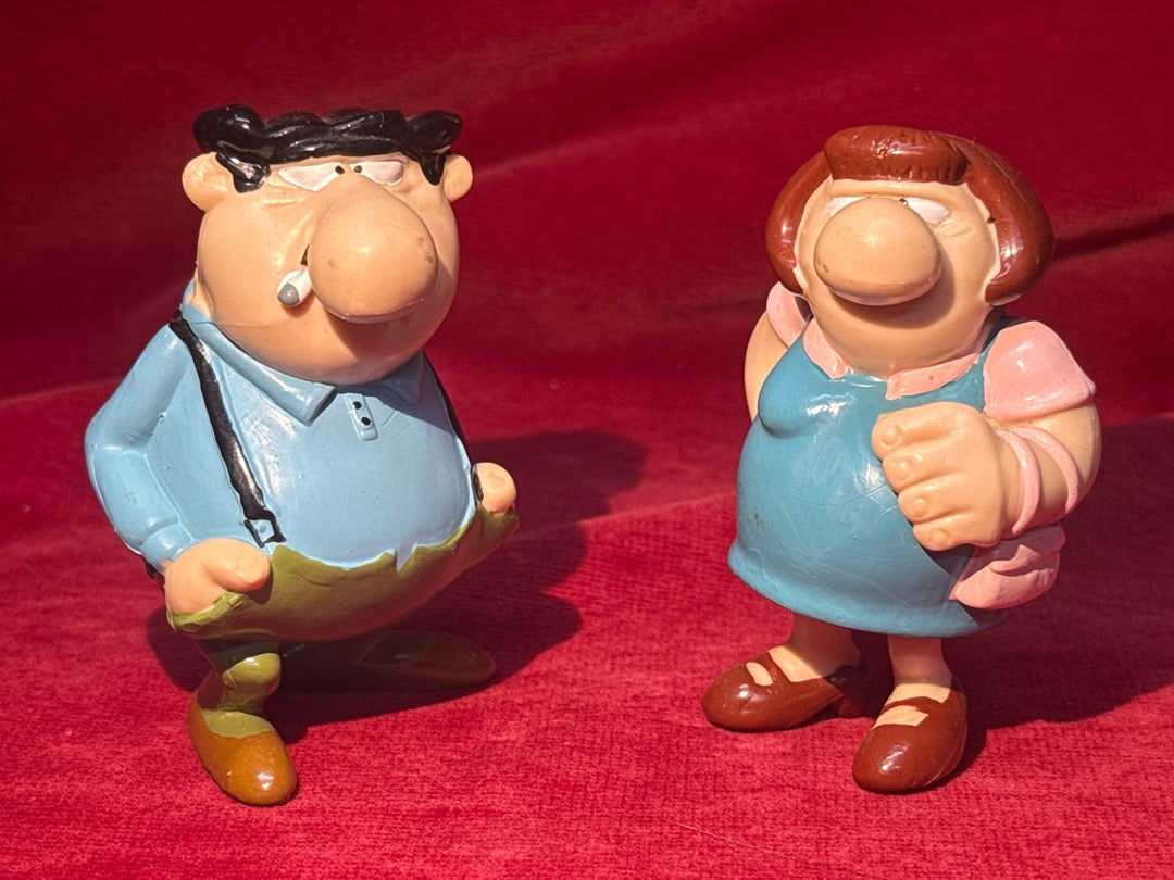 Figurines de Robert et Raymonde Bidochon Plastoy