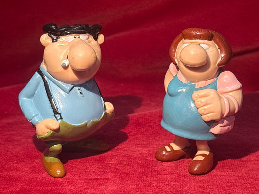 Figurines de Robert et Raymonde Bidochon Plastoy