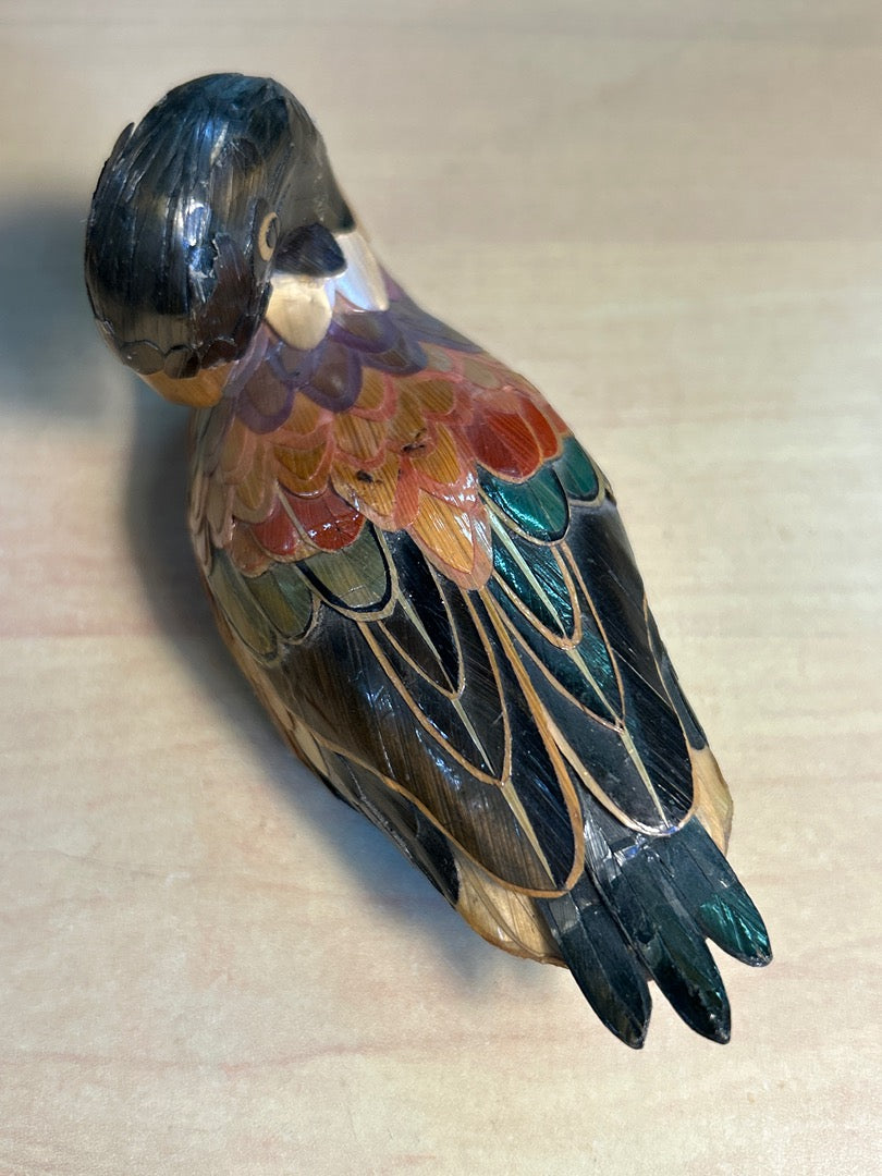 Canard décoratif en paille