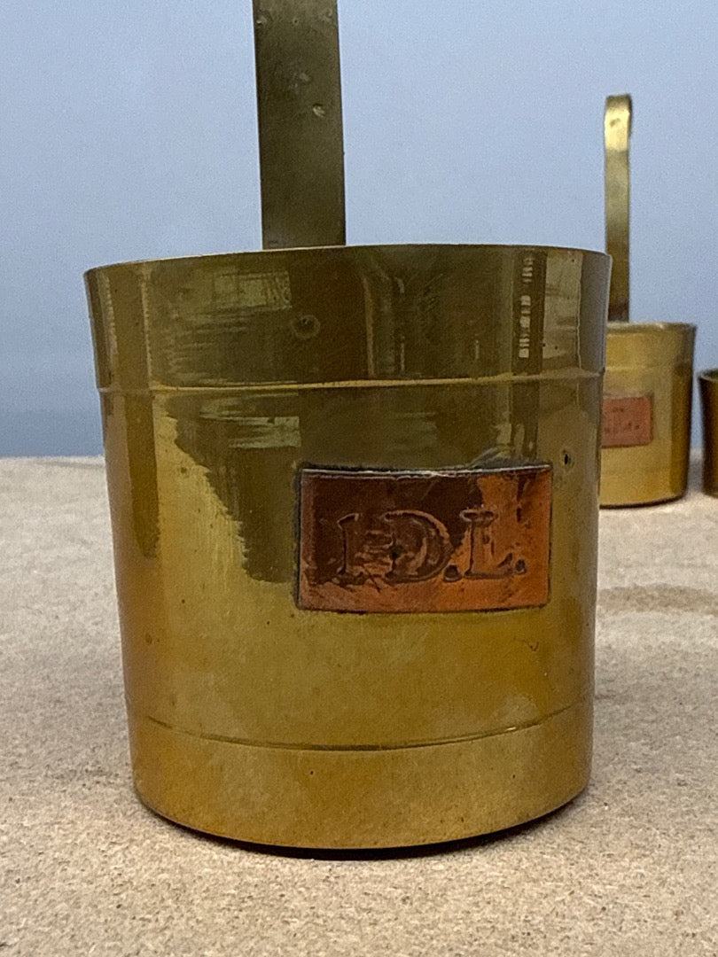 Mesures À Lait – Sans Marque – Cuisine – Set Vintage En Laiton
